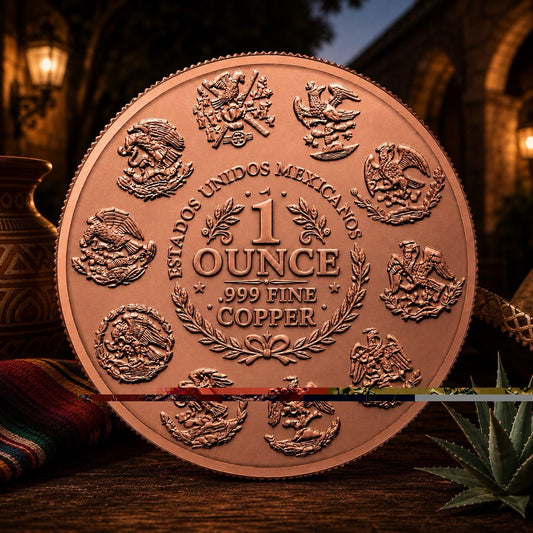 2024 Lady Mexican Carnival Mask Ley .999 1oz Pure Copper Round