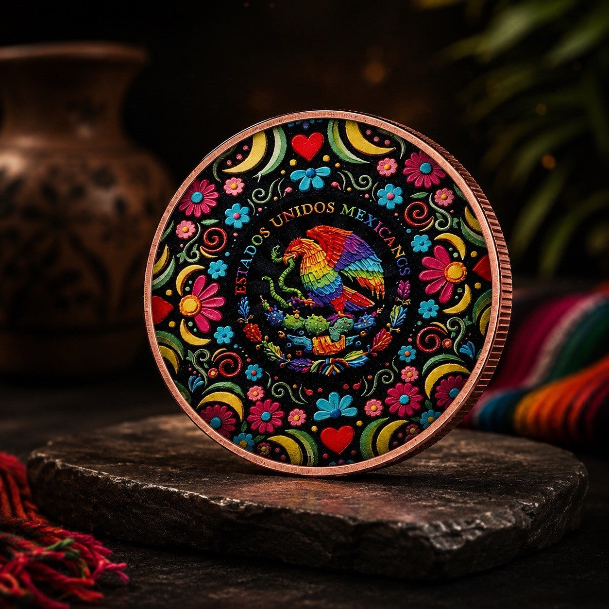 2026 Libertad Piñata 1oz Copper Coin - Colorized (PRE-ORDER)