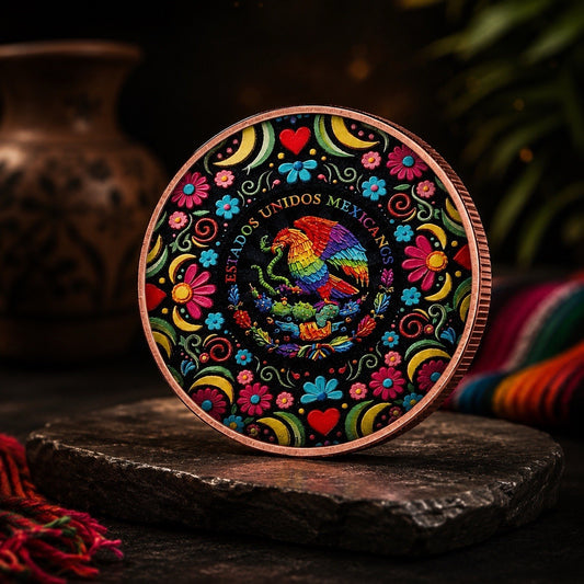 2026 Libertad Piñata 1oz Copper Coin - Colorized (PRE-ORDER)