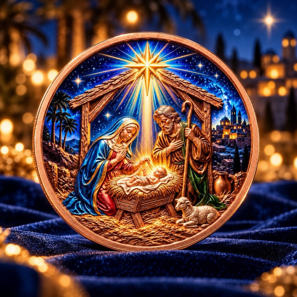 2026 Scottsdale Mint Light of Bethlehem Nativity 1 oz Copper Medal (PRE-ORDER)