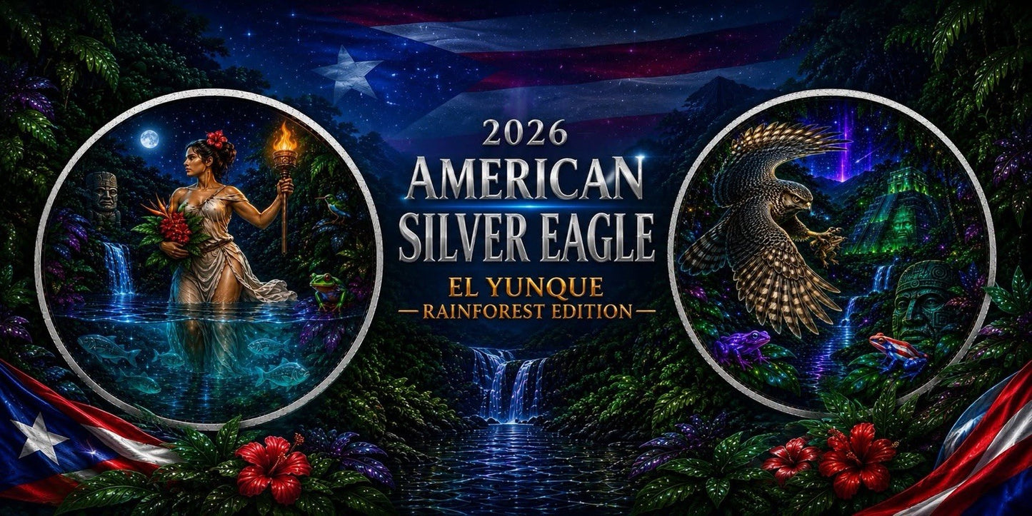 2026 American Silver Eagle: El Yunque Rainforest Edition 1oz Silver