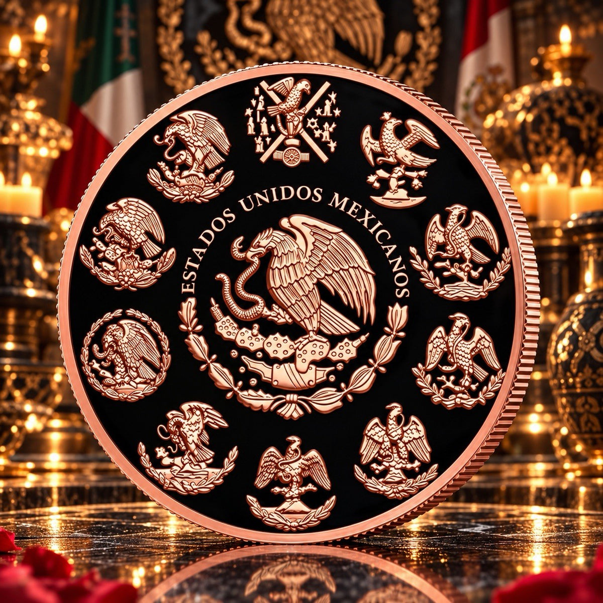 2026 Libertad Art & Passion Series: Floral Love 1oz Copper Round