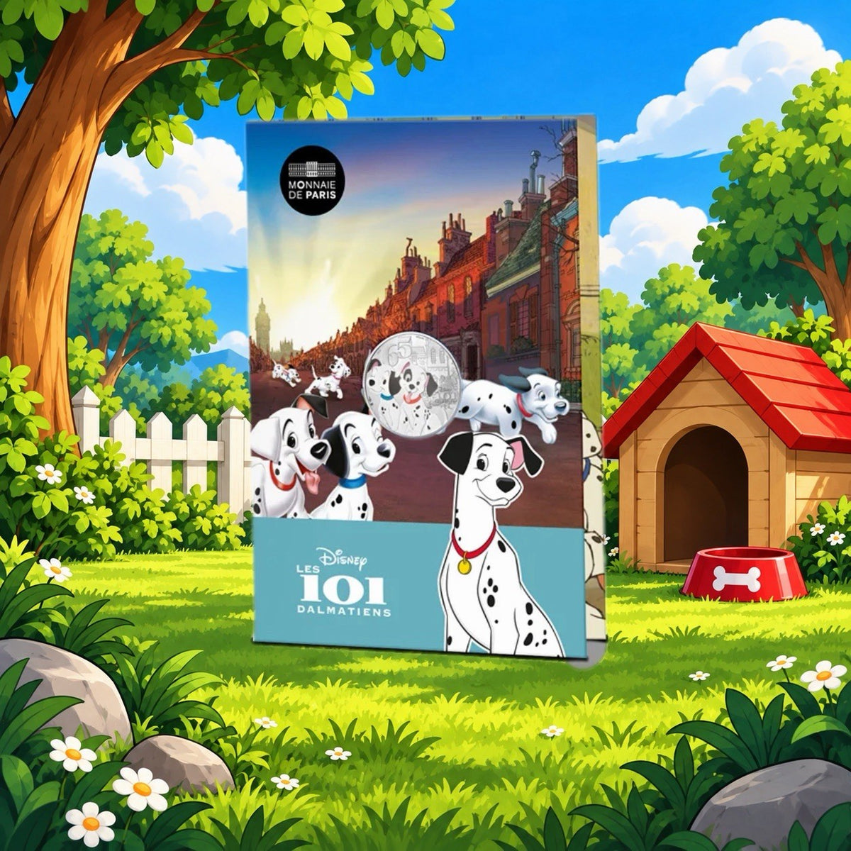 2026 France Disney 101 Dalmatians 13g .999 Silver Colorized Coin
