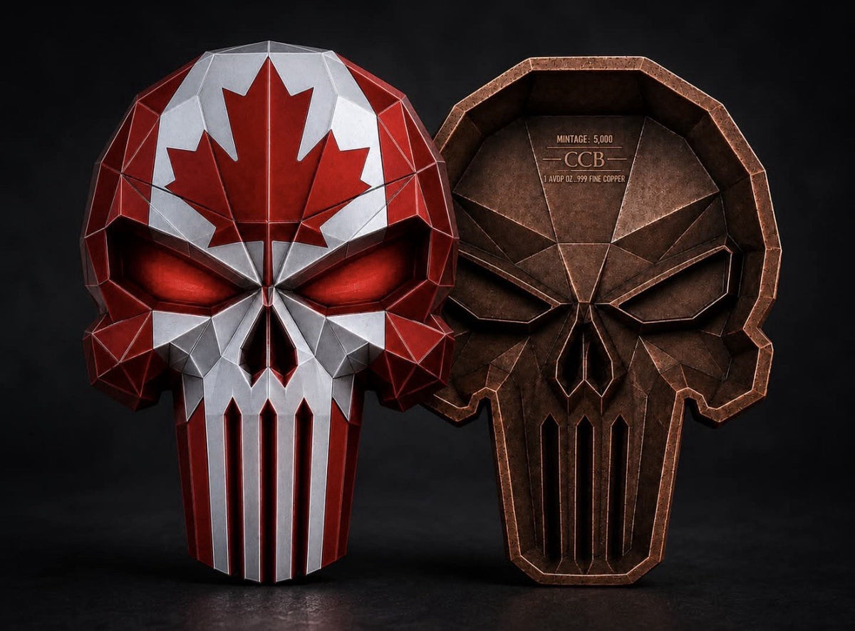 3 oz Canadian Warrior Stackable Copper