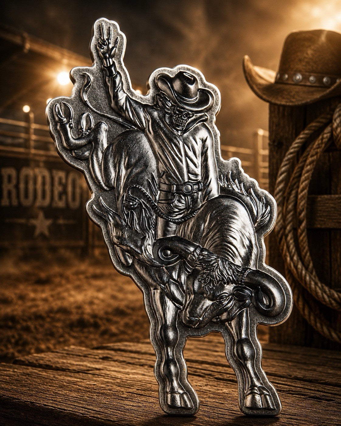 2026 Korea The Rodeo Shaped 1 oz Silver Stacker
