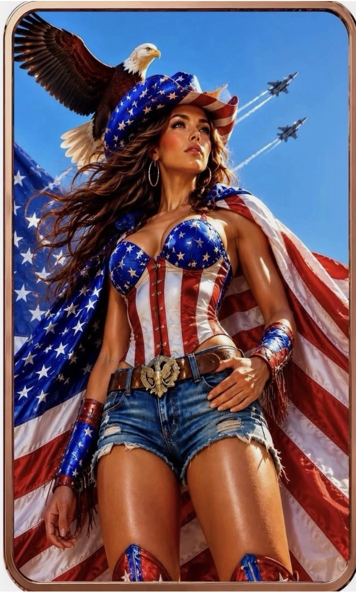 2026 Forbidden Beauties Collection: Liberty Belle 5oz UHR Copper Bar