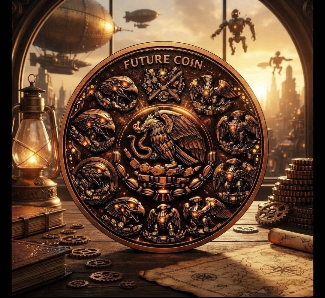 2026 Libertad 3024 Future Coin 5 oz .999 Fine Copper Round Italy