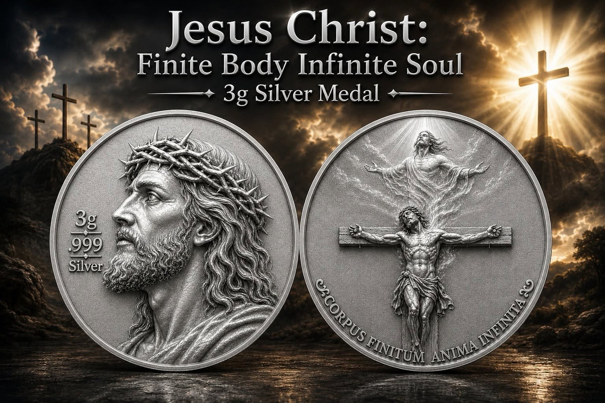 Jesus Christ - Finite Body, Infinite Soul 3g Silver Round