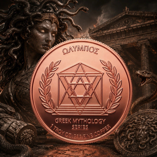 2026 Monsters of Olympus Serie: Medusa 5oz Copper Coin