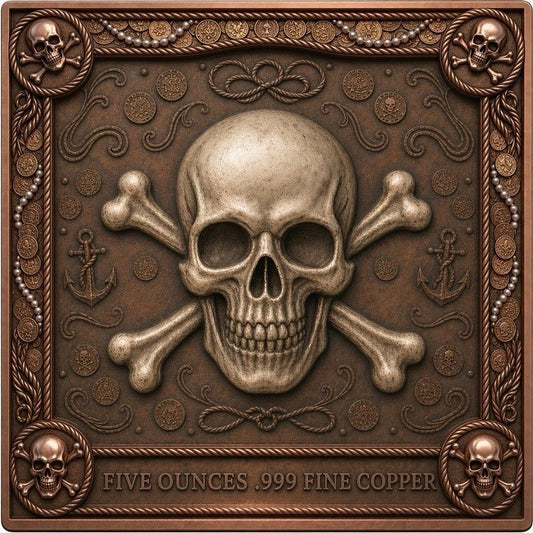 The Queen's Treasure Colorized 5 oz Copper Bar