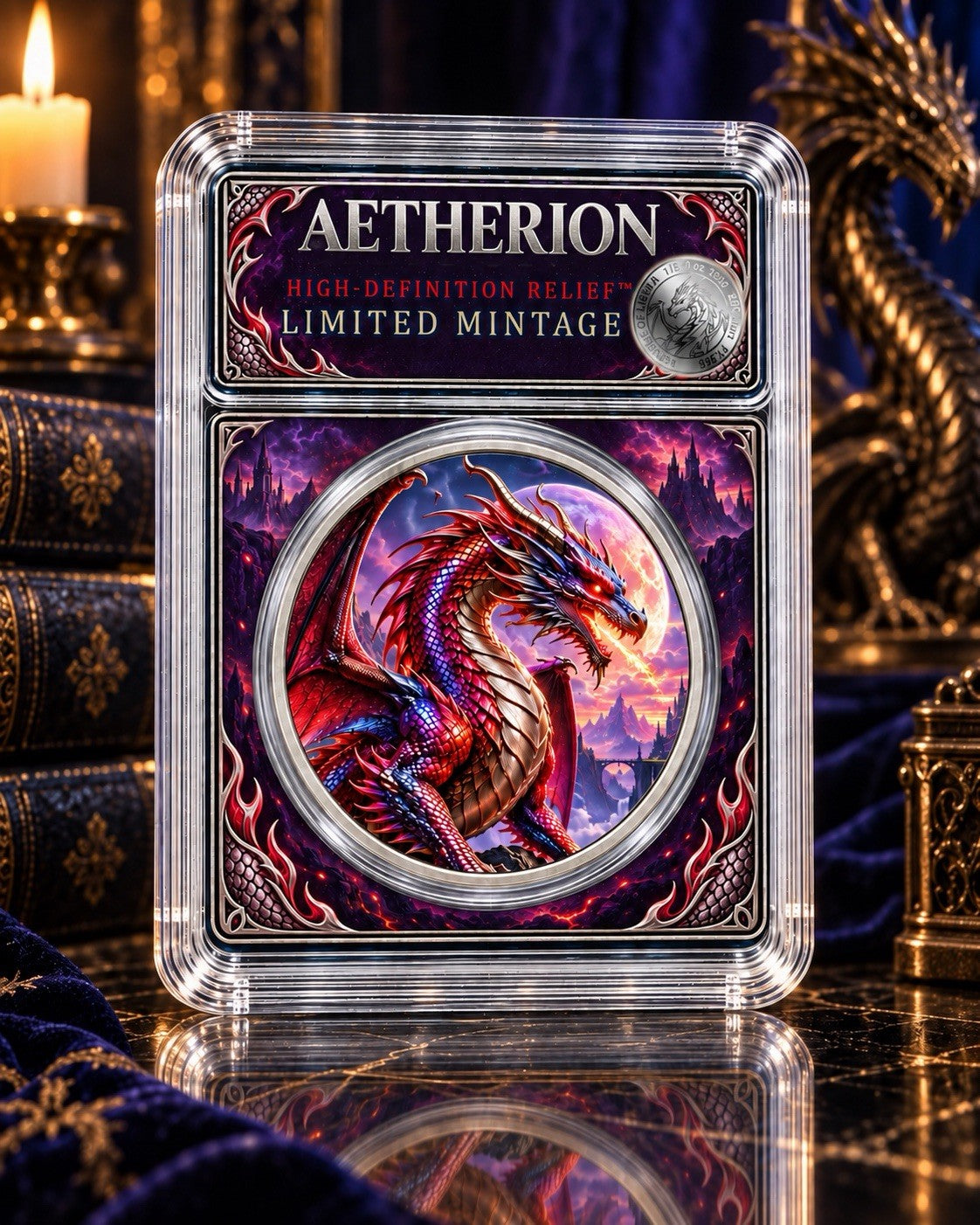 2026 Aetherion Platinum and .999 1oz Copper Coin Combination