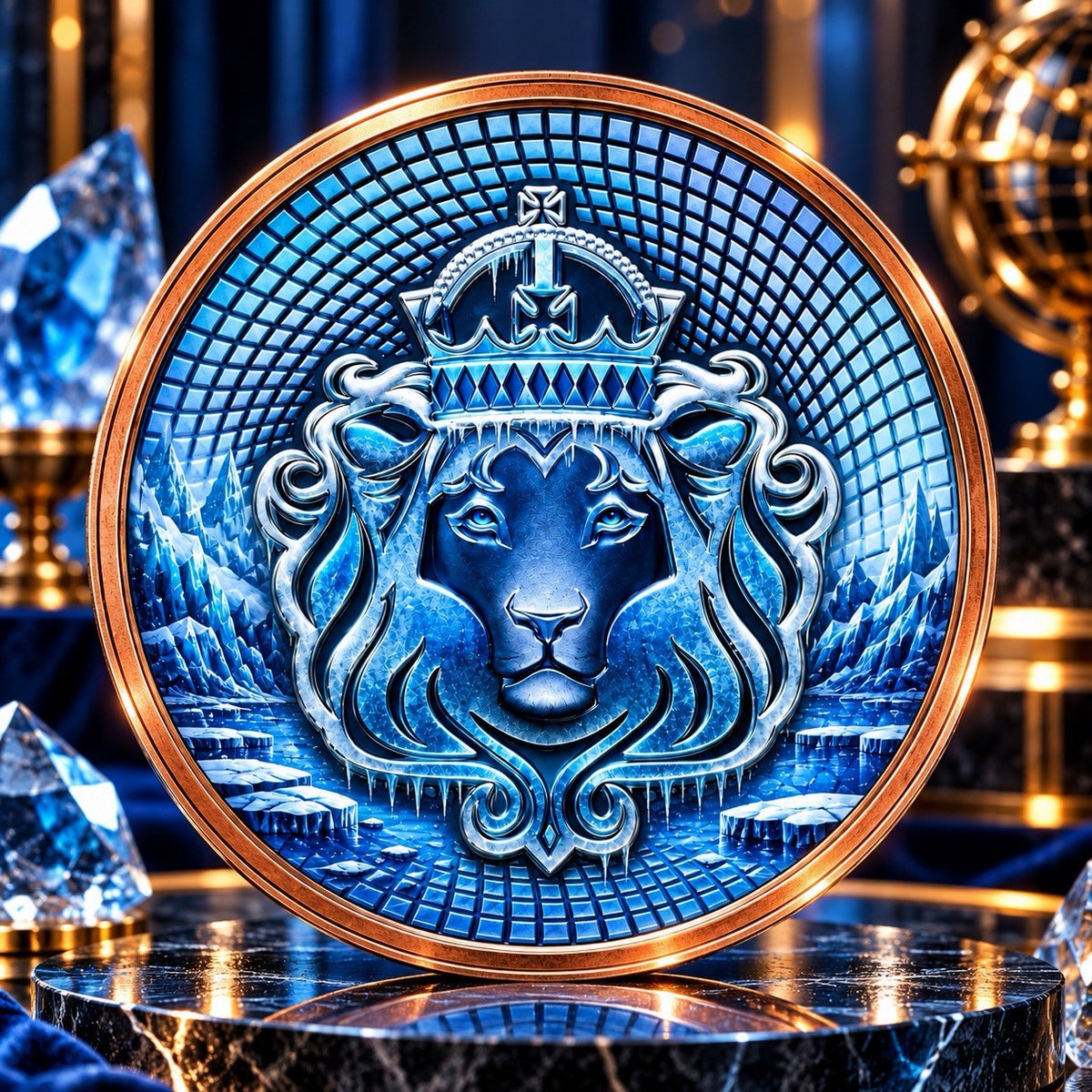 2026 Scottsdale Mint Scottscale Vortex on Ice 1 oz Copper Medal