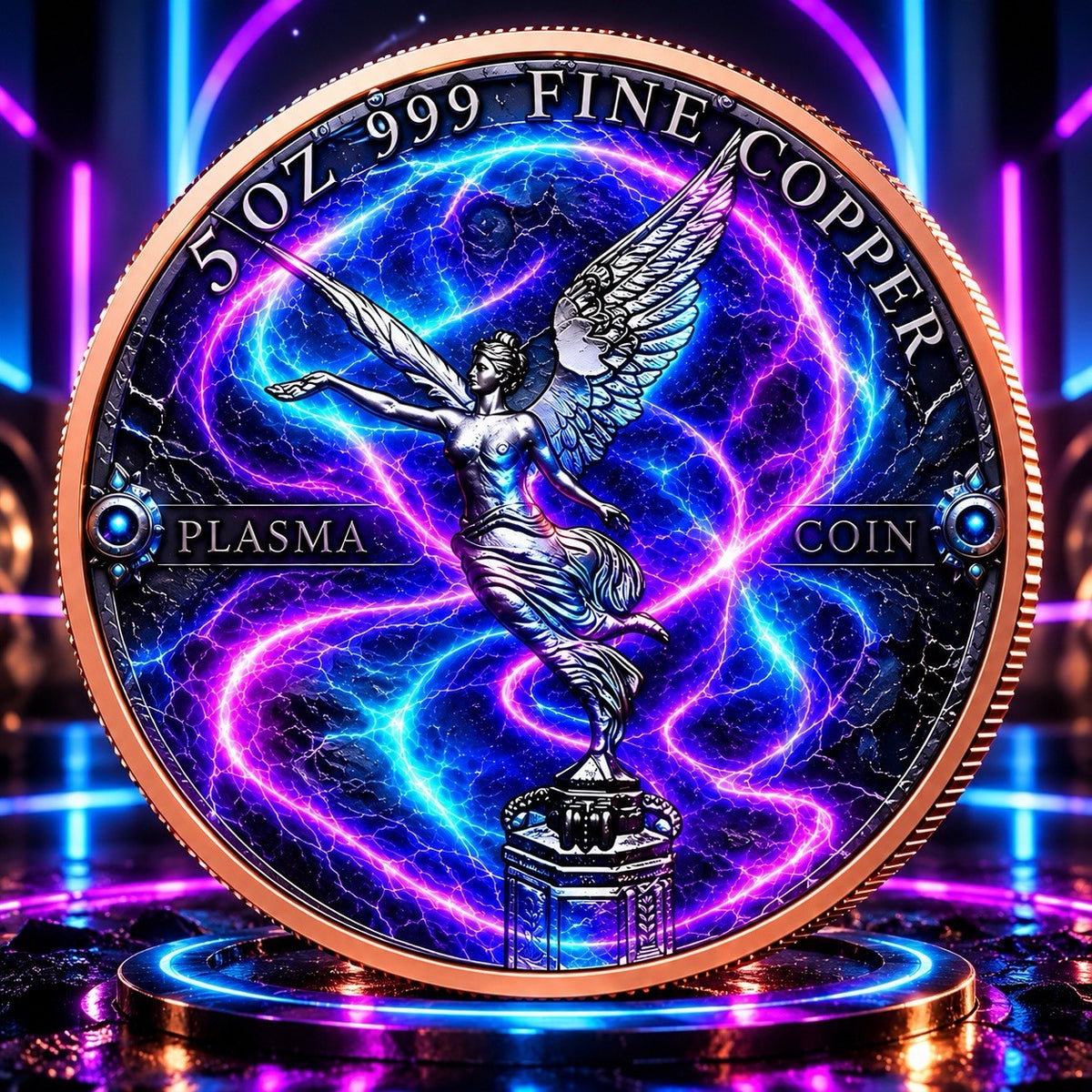 2026 Libertad Energy & Stones Series: Plasma Power 5oz Copper Round