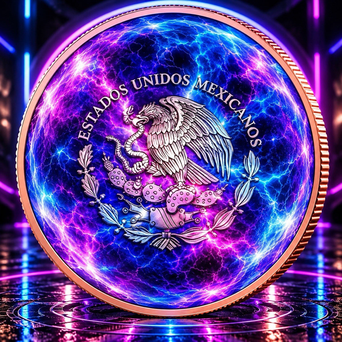 2026 Libertad Energy & Stones Series: Plasma Power 5oz Copper Round