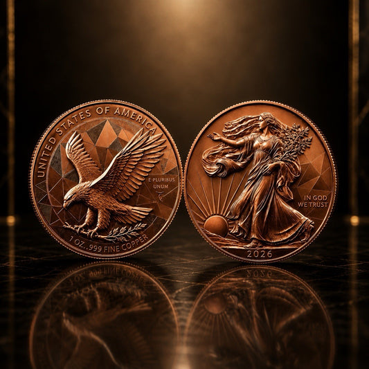 Liberty Eagle 20 x 1oz Copper Rounds in tube