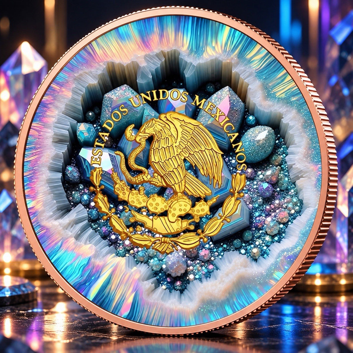 2026 Libertad Energy & Stones Series: Celestial Shine 5oz Copper Round