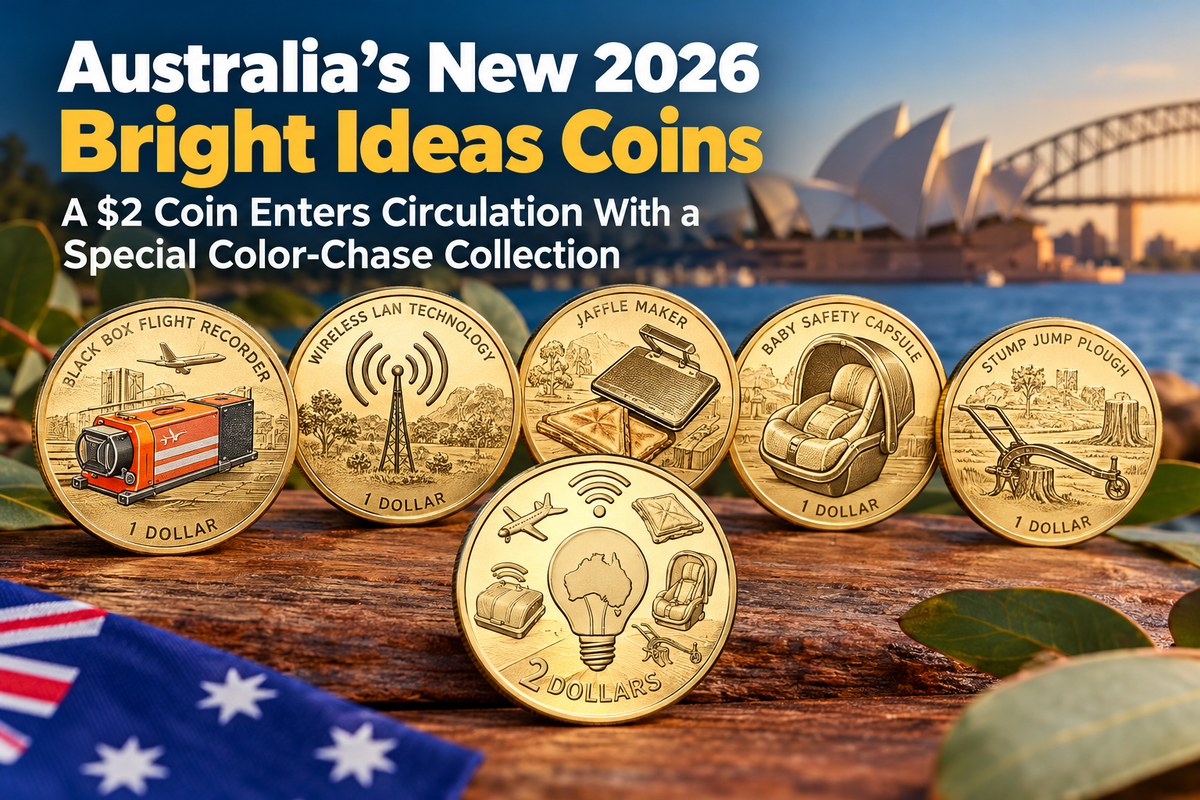 Australia Launches 2026 Bright Ideas Coins With a Special $2 Release