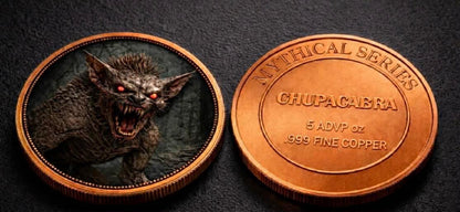 Mythical Creatures Chupacabra 5oz 999 Copper Round