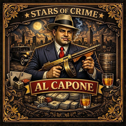 Stars of Crime - Al Capone 5 oz Copper Bar
