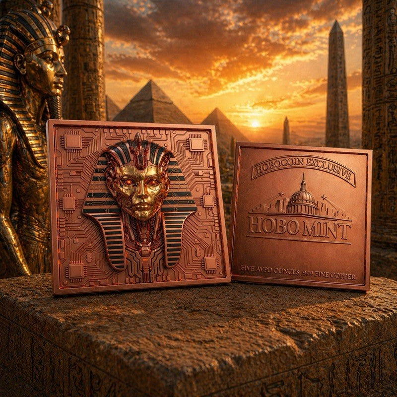 Future in the Past Egypt - Tutankhamun 5 oz Copper Medal