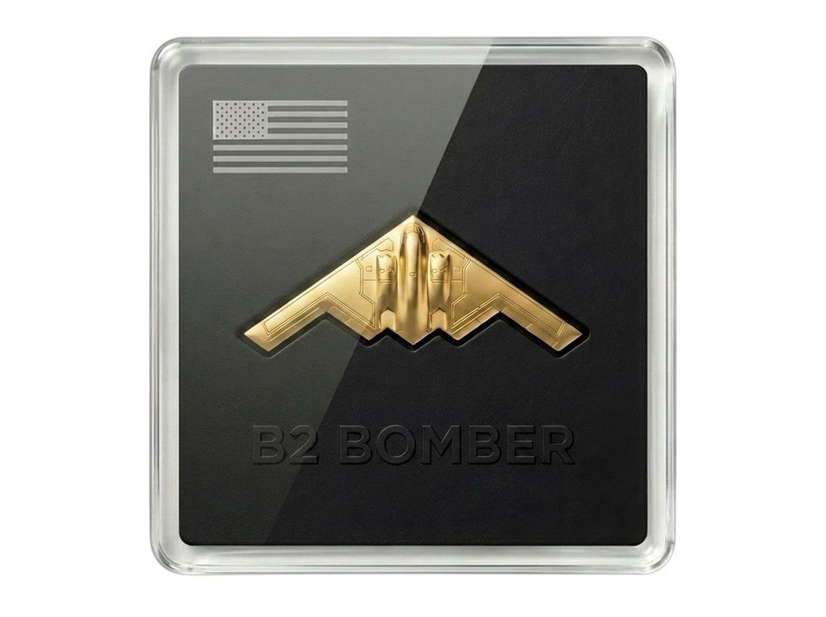 B2 Bomber Jet Shaped 1/20g Gold Medal (PRE-ORDER)