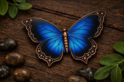 Butterfly 5oz Copper Art Piece