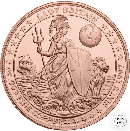 2026 Liberia Five Continents Bullion Icons 5 x 5 oz Copper Coin Set