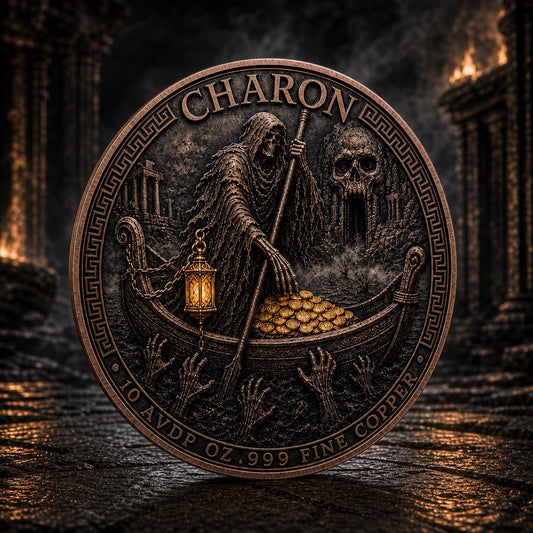 10 oz Charon Ferryman’s Toll .999 Copper Round