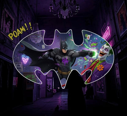 1 oz Colorized Batarang Batman vs Joker .999 Silver (PRE-ORDER)  Only 1 Left