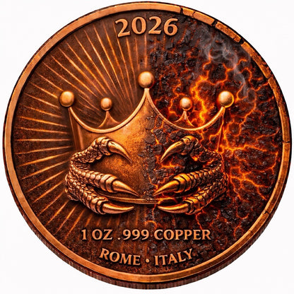 Dragon Virtues Power - The Dragon Within 1 oz Copper Round