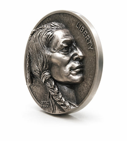 2026 Sioux Nation Coming to Life Buffalo Nickel 5 oz Silver Coin