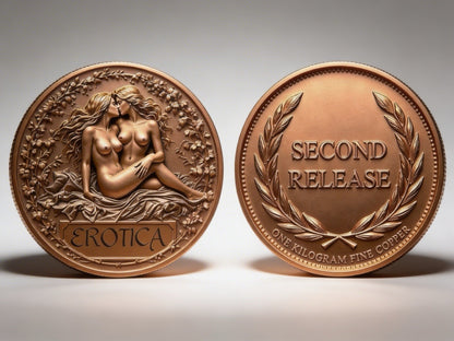 Erotica 2nd Release Low Mintage1 Kilo Copper Round!
