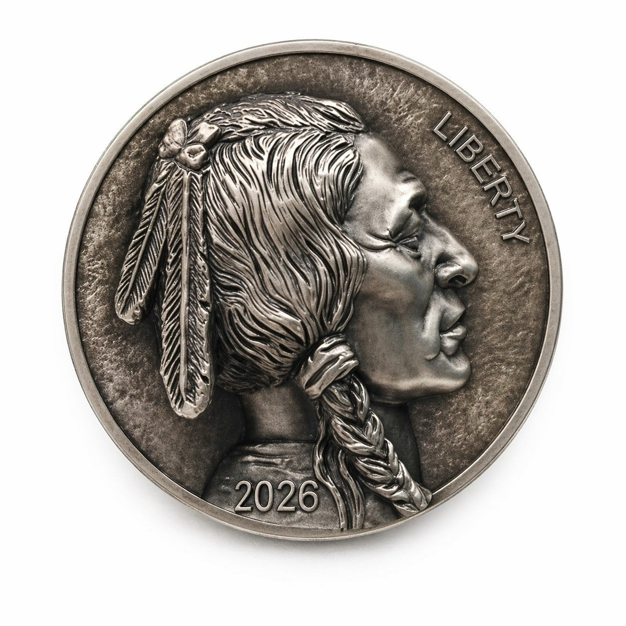 2026 Sioux Nation Coming to Life Buffalo Nickel 5 oz Silver Coin