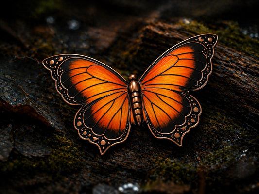 Monarch Butterfly .999 5oz Copper Art Piece