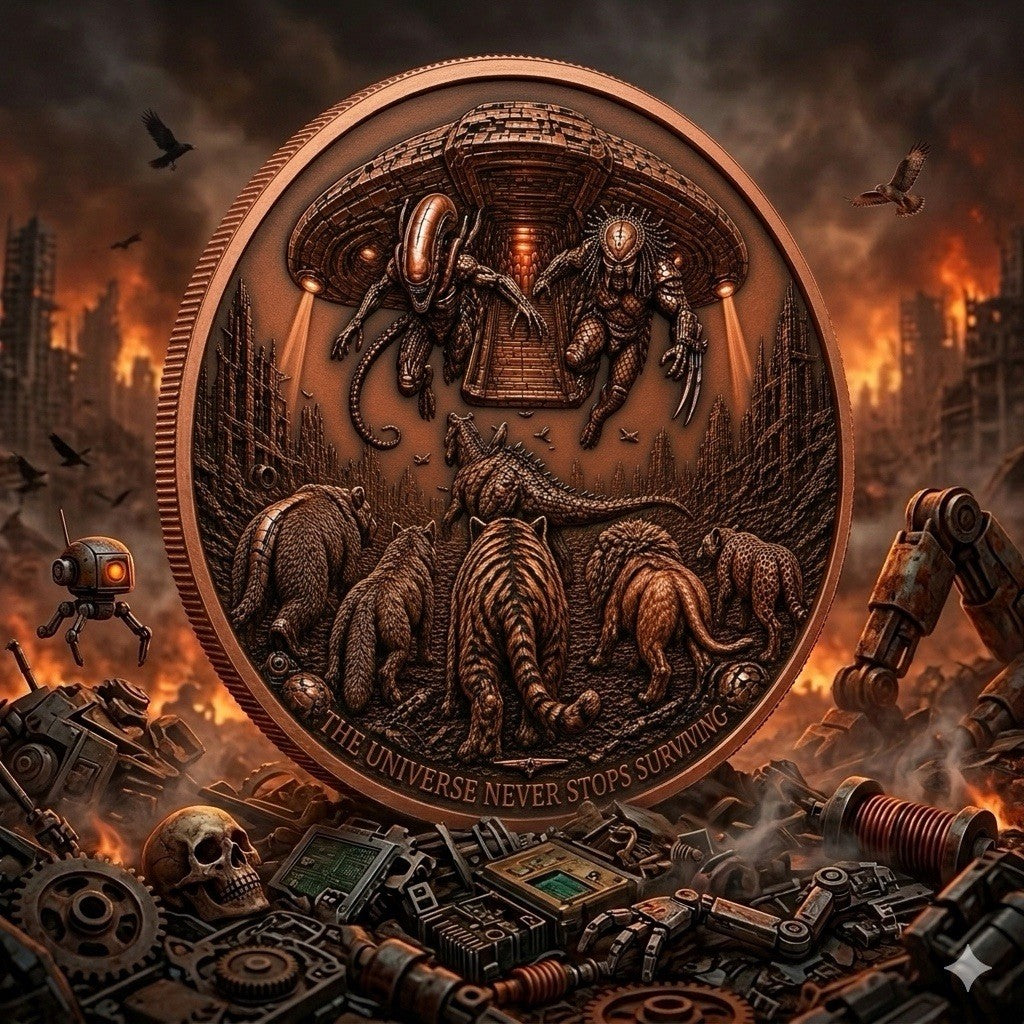 Mexico Libertad Judgement Day 3: Machines Fall 5 oz Copper Medal