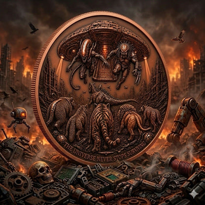 Mexico Libertad Judgement Day 3: Machines Fall 5 oz Copper Medal