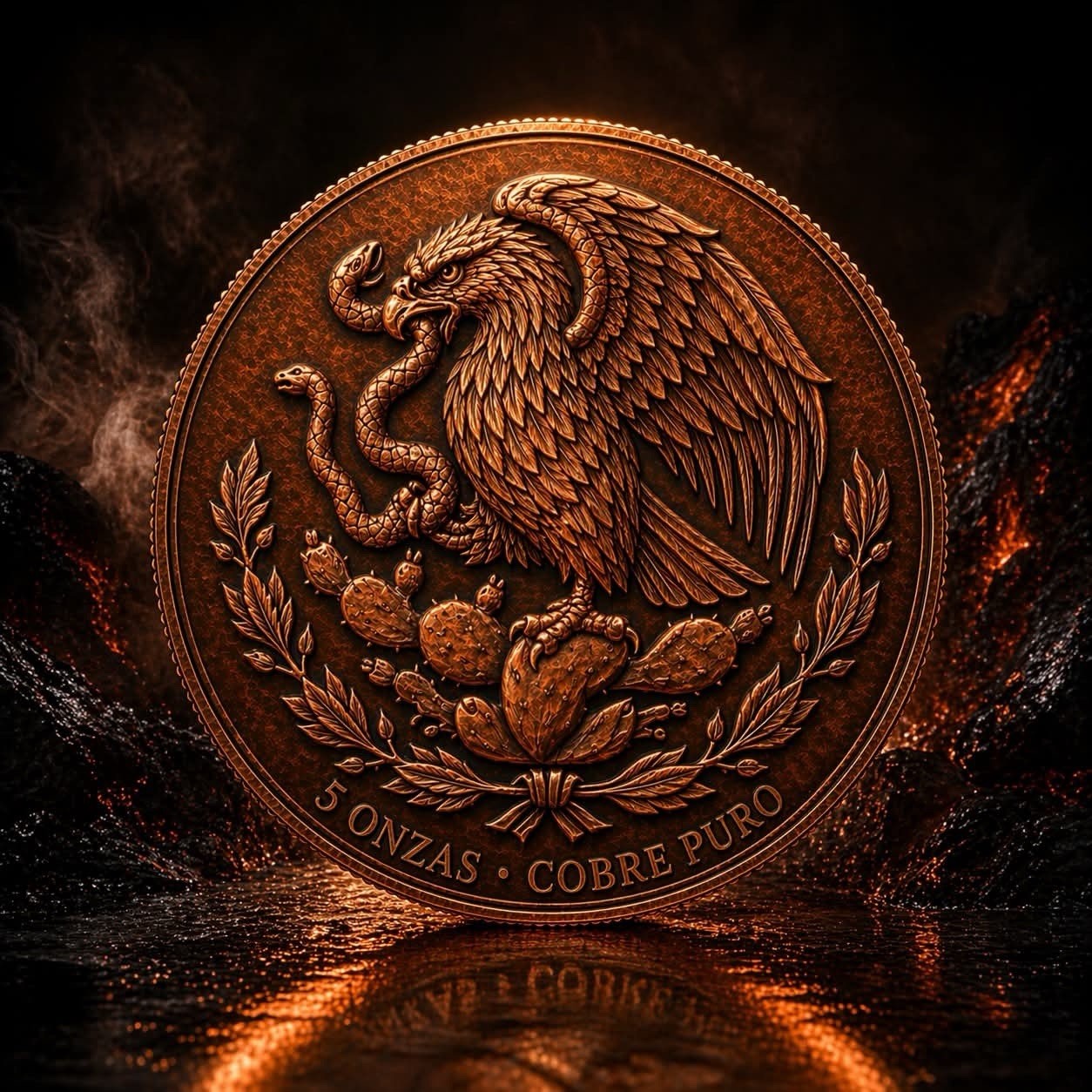 Libertad of Fire 5oz Copper Round