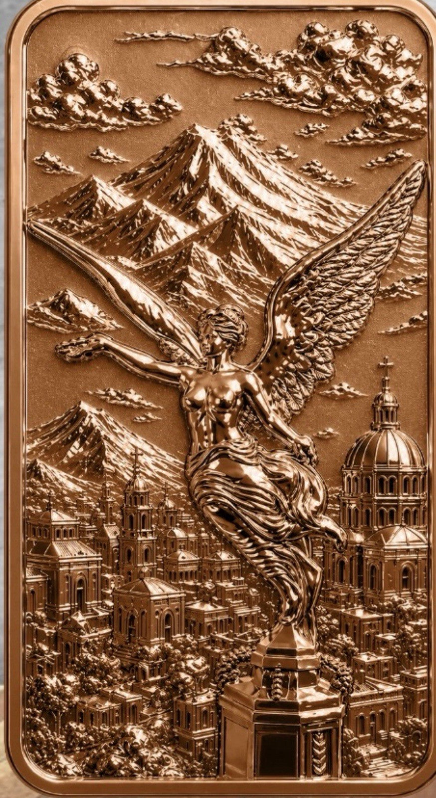 Essence of Mexico Reverse Proof 5 oz Copper Bar