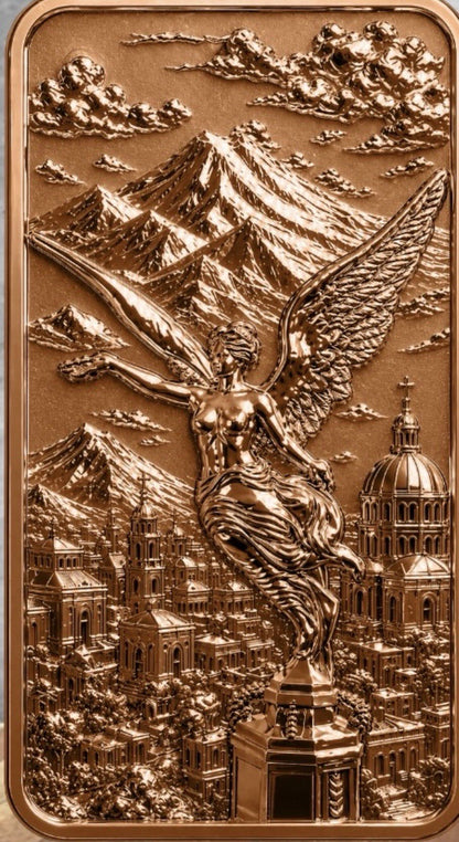 Essence of Mexico Reverse Proof 5 oz Copper Bar
