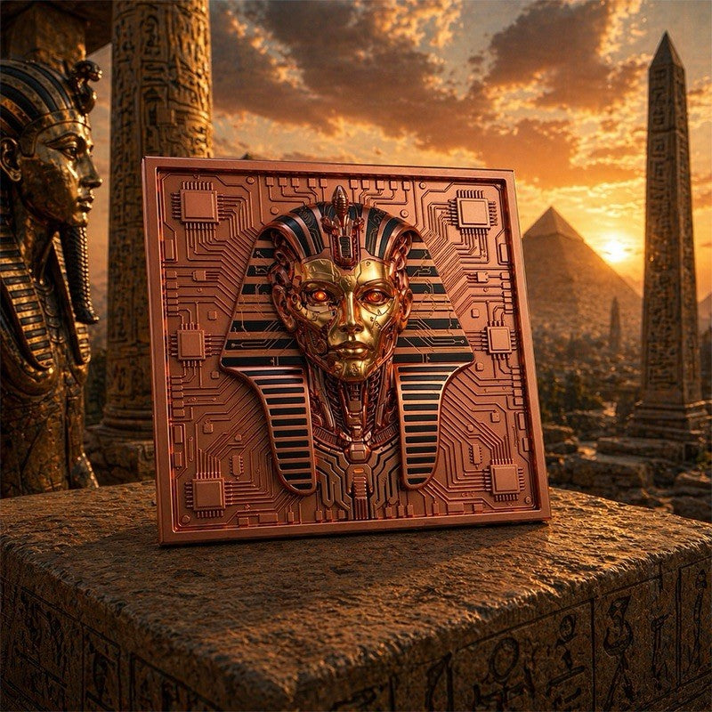 Future in the Past Egypt - Tutankhamun 5 oz Copper Medal