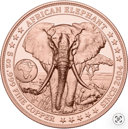 2026 Liberia Five Continents Bullion Icons 5 x 5 oz Copper Coin Set