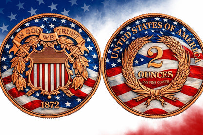 Two Cent Piece 2 oz Copper Round