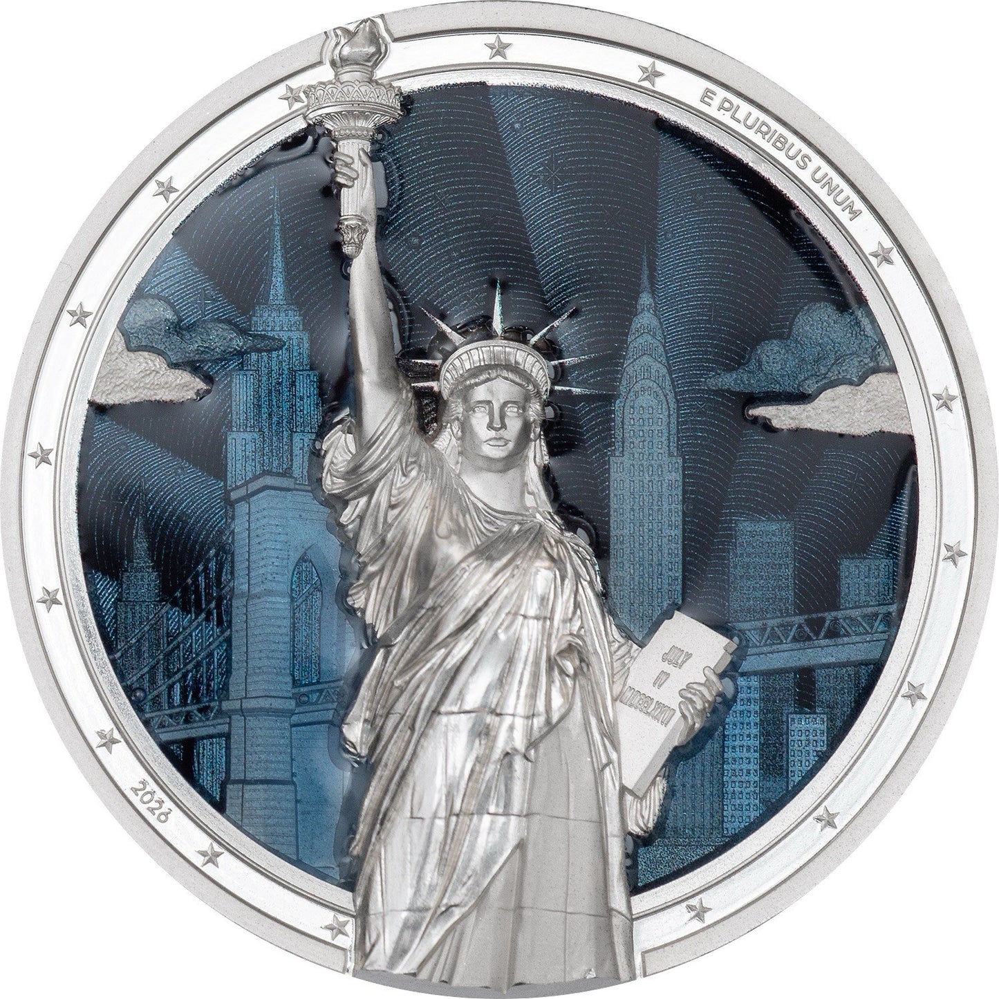 2026 Cook Islands Timeless Icons -Statue of Liberty 2 oz Silver Coin (PRE-ORDER)