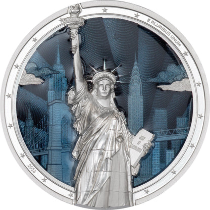 2026 Cook Islands Timeless Icons -Statue of Liberty 2 oz Silver Coin (PRE-ORDER)