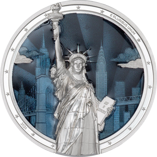 2026 Cook Islands Timeless Icons -Statue of Liberty 2 oz Silver Coin (PRE-ORDER)