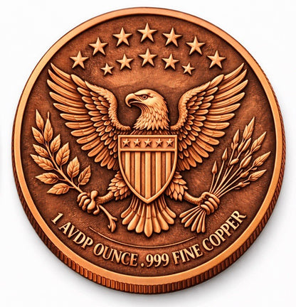 Sunset Liberty Colorized 1 oz Copper Round