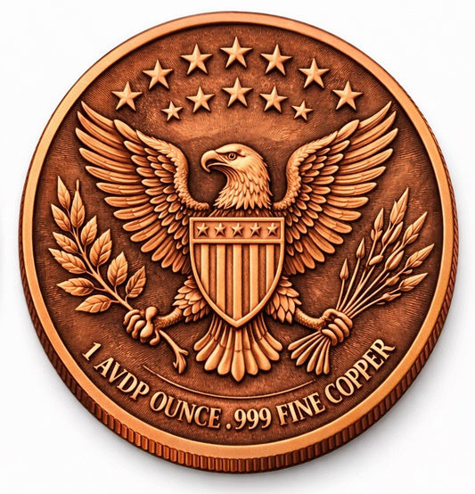 Sunset Liberty Colorized 1 oz Copper Round