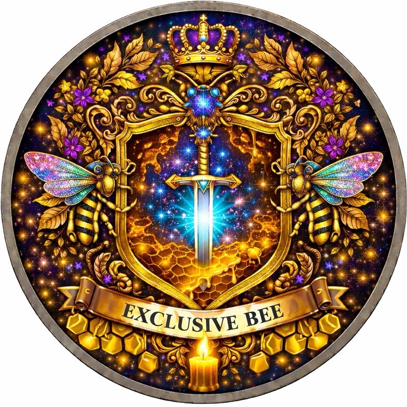 Exclusive Nature Bee - Glitter Wings Gilded Edition 1oz Copper Round