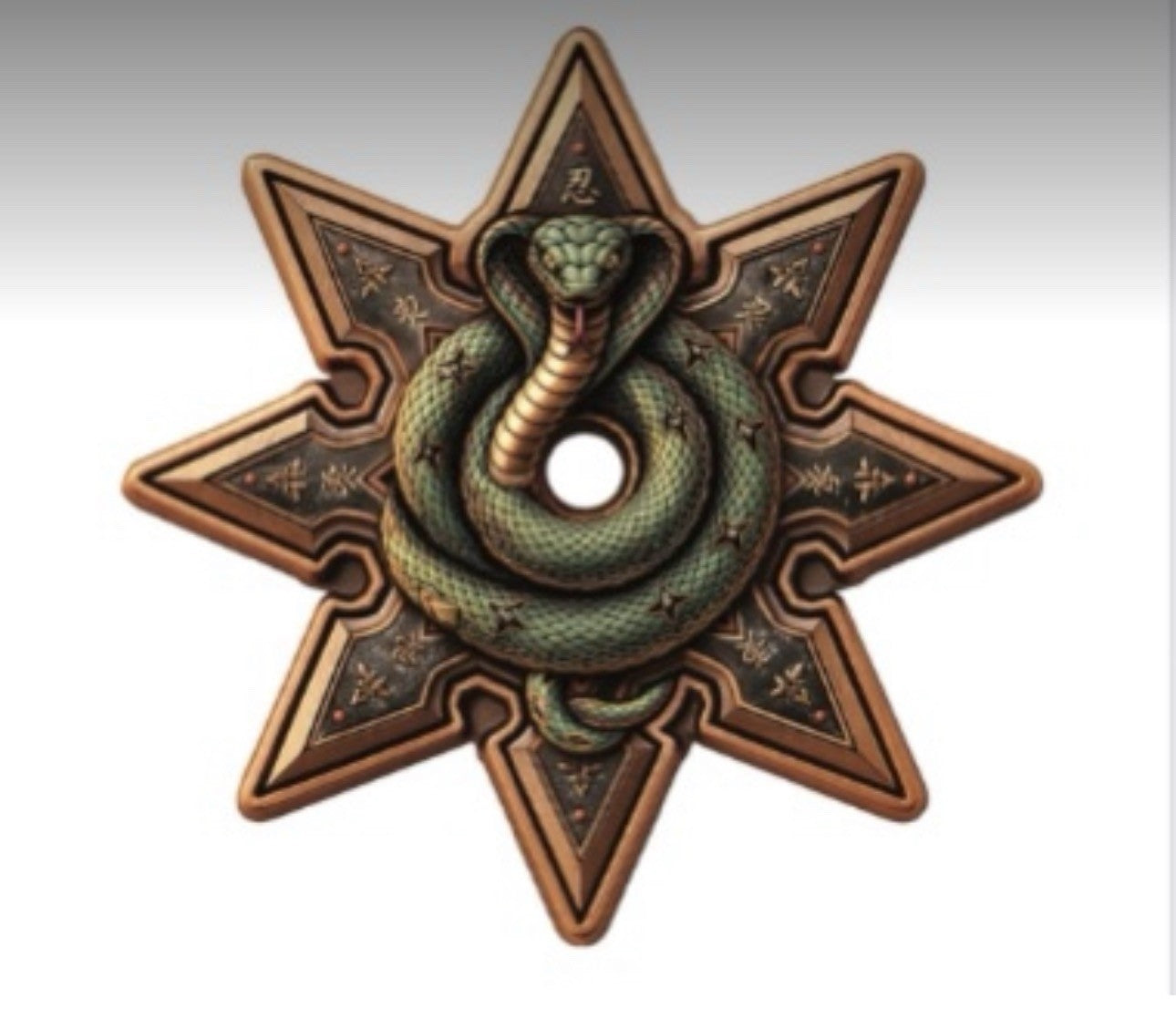 Serpent Star 5 oz Copper Medal