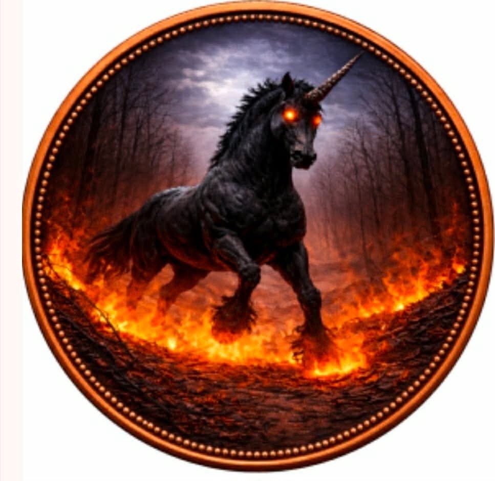 Mystical Creatures Series  The Unicorn 5oz Copper Round